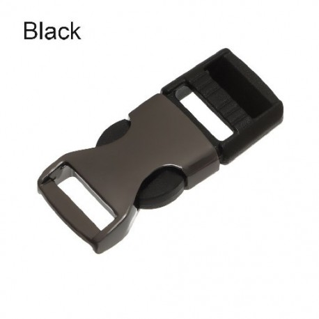 Fekete szín - Legújabb cipők Ruhák 10 mm-es mini babák táskák csatok háromszorító övcsat barkácsolás babagombok