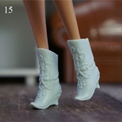 Szín: 15 - 22 stílus lábhossz 2,2 cm divatos műanyag babacipő zokni hosszú térd csizma Hero Dolls csizma kiegészítők