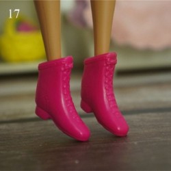 Szín: 17 - 22 stílus lábhossz 2,2 cm divatos műanyag babacipő zokni hosszú térd csizma Hero Dolls csizmatartozékok