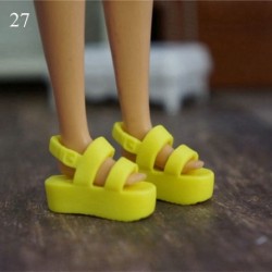 Szín: 27 - 22 stílus lábhossz 2,2 cm divatos műanyag babacipő zokni hosszú térd csizma Hero Dolls csizma kiegészítők