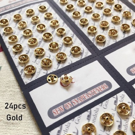 Szín: arany - Lány Ajándék Láthatatlan Snap Kézműves Dollhoues Miniatűr barkács babaruhák Mini Gombok Ruházat Varró