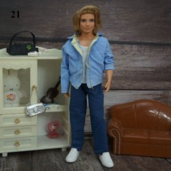 Szín: 21 - 30 cm baba kiegészítők mindennapi viselet alkalmi öltöny kabát kabát nadrág 32 cm baba ruhák baba barát