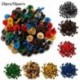 Fekete szín - 20db 9 szín báb kristály műanyag biztonsági szemek kézműves medve állat kitömött játékok Alkatrészek