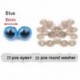Szín: kék - 20db 9 szín báb kristály műanyag biztonsági szemek kézműves medve állat kitömött játékok Alkatrészek
