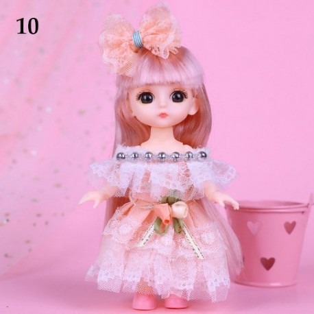 Szín: 10 - Ob11 Gsc 1/81/12Bjd Molly testkiegészítők Gyönyörű babaruházat 16-17 cm-es babák ruhák állati babák