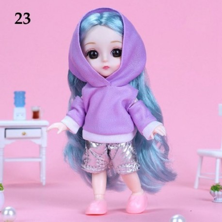 Szín: 23 - Ob11 Gsc 1/81/12Bjd Molly testkiegészítők Gyönyörű babaruházat 16-17 cm-es babák ruhák állati babák