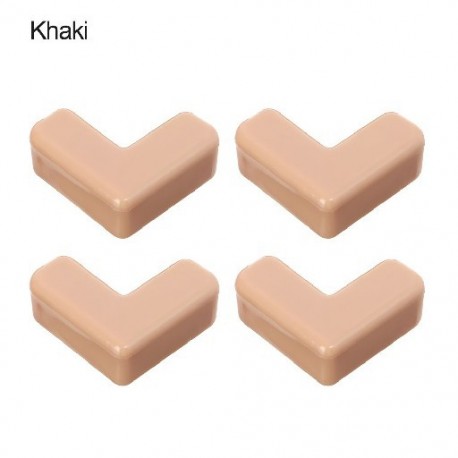 Szín: Khaki - 4db Gyermek baba íróasztal biztonsági asztal sarokvédő sarokvédők ütközésgátló csík élvédelem