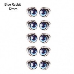 Szín: Blue Rabbit -12mm - Matricák 8mm/10mm/12mm/15mm Hosszú szempillák Arcszerv Paster Szemforgács Papír Anime Figura