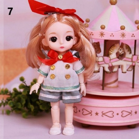 Szín: 7 - Tartozékok Ob11 Gsc 1/12Bjd Molly testhez gyönyörű babaruházat 16-17 cm babák ruhák baba ruhák állat baba