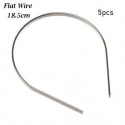 Szín: 18,5 cm-lapos huzal - 5db Hot Sale Minőségi aranyos 1/3 1/4 1/6 1/8 baba fejpánthoz Anyagok baba haj dekoráció