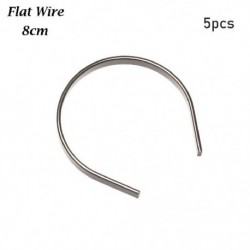 Szín: 8 cm-lapos huzal - 5db Hot Sale Minőségi aranyos 1/3 1/4 1/6 1/8 baba fejpánthoz Anyagok baba haj dekoráció barkács