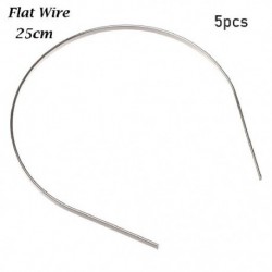 Szín: 25 cm-lapos huzal - 5db Hot Sale Minőségi aranyos 1/3 1/4 1/6 1/8 baba fejpánthoz Anyagok baba haj dekoráció