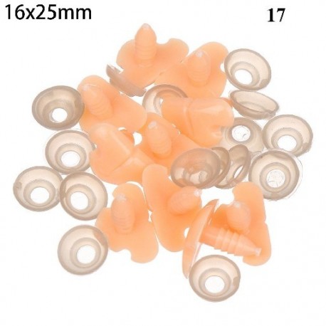 Szín: 17 - DIY Animals Gombok ovális biztonsági orrok babáknak Róka orr kézműves plüss állatorr disznó orra baba