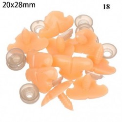 Szín: 18 - DIY Animals Gombok ovális biztonsági orrok babáknak Róka orr kézműves plüss állatorr disznó orra baba