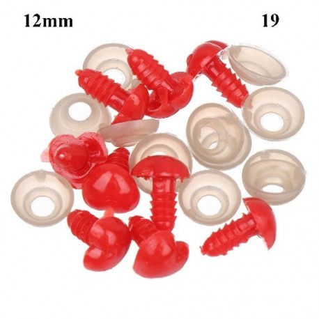 Szín: 19 - DIY Animals Gombok ovális biztonsági orrok babáknak Róka orr kézműves plüss állatorr disznó orra baba