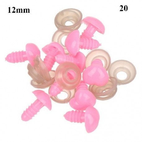 Szín: 20 - DIY Animals Gombok ovális biztonsági orrok babáknak Róka orr kézműves plüss állatorr disznó orra baba