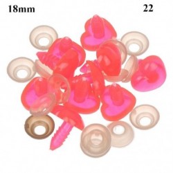 Szín: 22 - DIY Animals Gombok ovális biztonsági orrok babáknak Róka orr kézművesség Plüss állatorr disznó orra baba