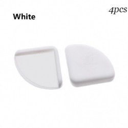 Szín: fehér-4db - 1/4db Soft Kids Biztonsági Biztonsági íróasztal élvédelem Ütközésgátló szalag sarokvédők