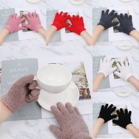 Baba kora: fekete - Hot Ale Lovely Baby Fiúk Lányok Rajzfilm Gyerek Kesztyűk Korall Plüss Ujjatlanok Teljes ujjak Candy