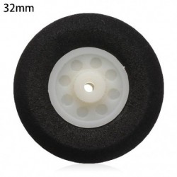 Szín: 32mm - Kiváló minőségű tartozékok fekete 1&quot  - 3&quot  RC repülőgép csere hátsó kerekek repülőgép