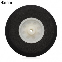 Szín: 45mm - Kiváló minőségű tartozékok fekete 1&quot  - 3&quot  RC repülőgép csere hátsó kerekek repülőgép