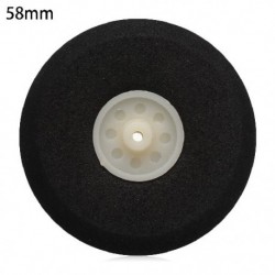 Szín: 58mm - Kiváló minőségű tartozékok fekete 1&quot  - 3&quot  RC repülőgép csere hátsó kerekek repülőgép
