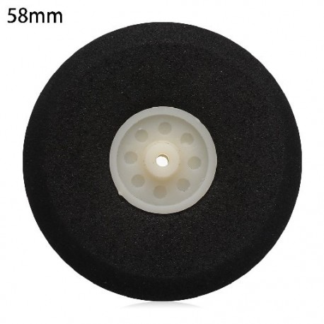 Szín: 58mm - Kiváló minőségű tartozékok fekete 1&quot  - 3&quot  RC repülőgép csere hátsó kerekek repülőgép