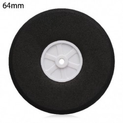 Szín: 64mm - Kiváló minőségű tartozékok fekete 1&quot  - 3&quot  RC repülőgép csere hátsó kerekek repülőgép