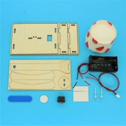 Fehér szín - Ajándékok Iskolai Projektek Fa gyerekeknek Oktatási készletek Asztali lámpa modell STEM Játék Fizika