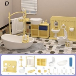 Szín: D - Gyanta játék mikro táj tündérkert babaház dekoráció baba szimuláció felszerelés miniatűr bútor