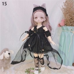 Szín: 15 - Új meglepetés ajándékba illesztett baba Kawaii képregény arc 1/6 Bjd Dolls Anime stílus