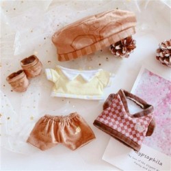 Szín: 4 - Baba Kellékek Overálok Sárga Kacsa Születésnapi Ajándékok Otthoni dekoráció Pulóver Plüss Játék Ruhák