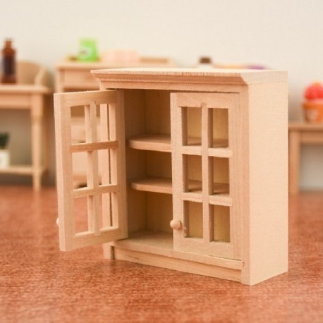 Fehér szín - Kiegészítők 1:12 Mini babaház szimuláció babaház bútor miniatűr szekrény modell fa bútor modell