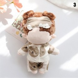 Szín: 3 - 3 részes készlet Korea Idol Doll 20cm 15cm Babák Plüss babák Ruhák Alvóágy Termék Hálóruha Szemmaszk szett