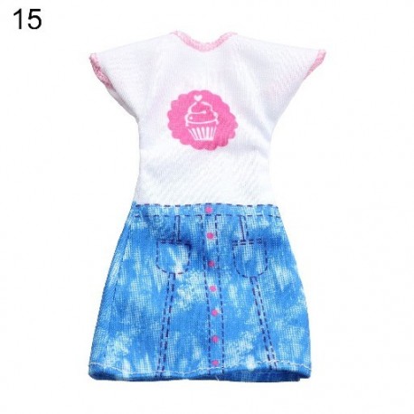 Szín: 15 - 30 cm-es gyerek ajándék játék 2022 barkács baba kiegészítők hétköznapi viselet lány ruhák baba ruha