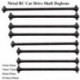 Szín: ezüst-61 mm - 100mm acél fém 63mm 70mm 77mm teljes hossz 61mm hajtótengely kutyacsont távirányító autó RC
