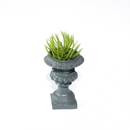 Szín: C típus - 1/12 Játékok Babaház fényképes kellékek Modell virágcserép miniatűr római oszlop szimuláció