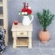 Fehér szín - Decor Mini 1:12 Szekrénybútor modell Tároló Sarok Szekrény Szimuláció Babaházbútor Miniatűr