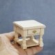 Fehér szín - Decor Mini 1:12 Szekrénybútor modell Tároló Sarok Szekrény Szimuláció Babaházbútor Miniatűr