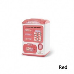 Piros szín - Óvodai ajándékok Gyerekjátékok Intelligencia Malacpersely Pénzdoboz Szimuláció Jelszó Ujjlenyomat