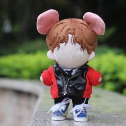 Szín: 1 - Idol Dolls számára Szoknya Öltöny Ruházat Baba Felszerelés Kiegészítők 20cm Baba Overall Plüss Babaruha PU