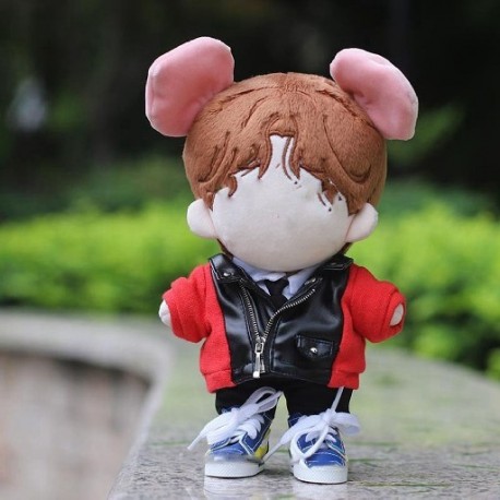 Szín: 1 - Idol Dolls számára Szoknya Öltöny Ruházat Baba Felszerelés Kiegészítők 20cm Baba Overall Plüss Babaruha PU