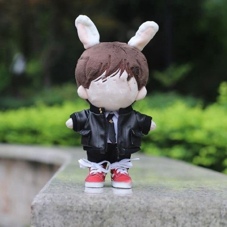 Szín: 4 - Idol Dolls számára Szoknya Öltöny Ruházat Baba Felszerelés Kiegészítők 20cm Baba Overall Plüss Babaruha PU