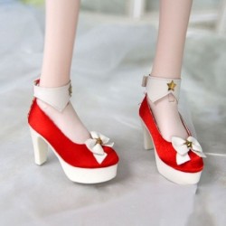 Szín: 1 - Divat 6,5 cm-es baba 4 stílust viselő PU bőr Különböző színek Játékház kiegészítők Szövet cipők 60 cm