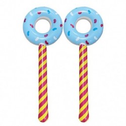 Szín: kék - Születésnapi party dekorációk Cukorka témájú nyalóka Candyland Lollipop Stick Felfújható fánk