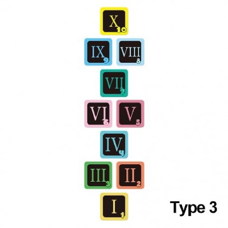 Szín: 3-as típus - Bölcsődei matricák Óvodai díszek Öntapadós szülő-gyerek ajándék padlómatricák Komlós játék