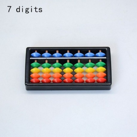 Szín: 7 számjegy - gyerekeknek 7-15 számjegyű matematika oktatási számtani játék Abacus gyerek Montessori játékok