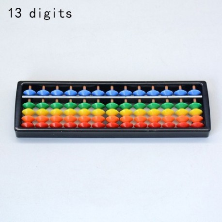 Szín: 13 számjegy - gyerekeknek 7-15 számjegyű matematika oktatási számtani játék Abacus gyerek Montessori játékok