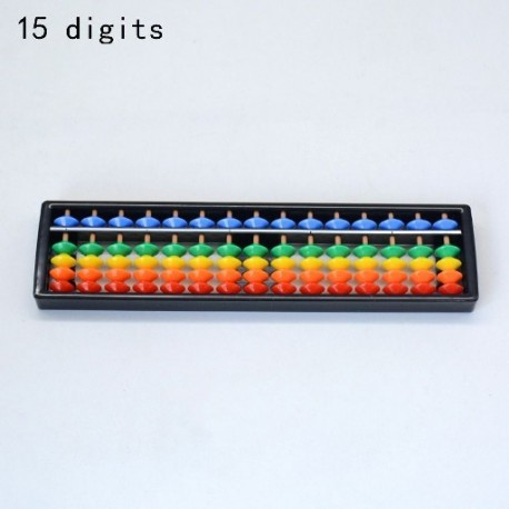 Szín: 15 számjegy - gyerekeknek 7-15 számjegyű matematikai oktatási számtani játék Abacus gyerek Montessori játékok