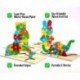 Szín: 16 - Dinoszaurusz játék gyerekeknek tipegő 2 3 4 éves puzzle fa 3D Montessori